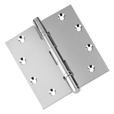 5" H x 5" W Solid Brass Ball Bearing Single Butt Door Hinge