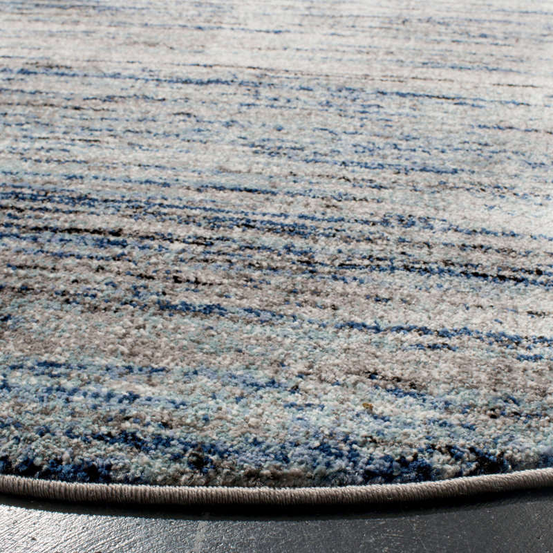 Woodcreek Performance Abstract Rug, Round 5'3"