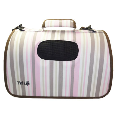 Cage de transport pour animal de compagnie pliable avec fermeture à glissière Pet Life