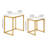 Rocco 2-Piece Tempered Glass and Steel Nesting Tables -1645839123