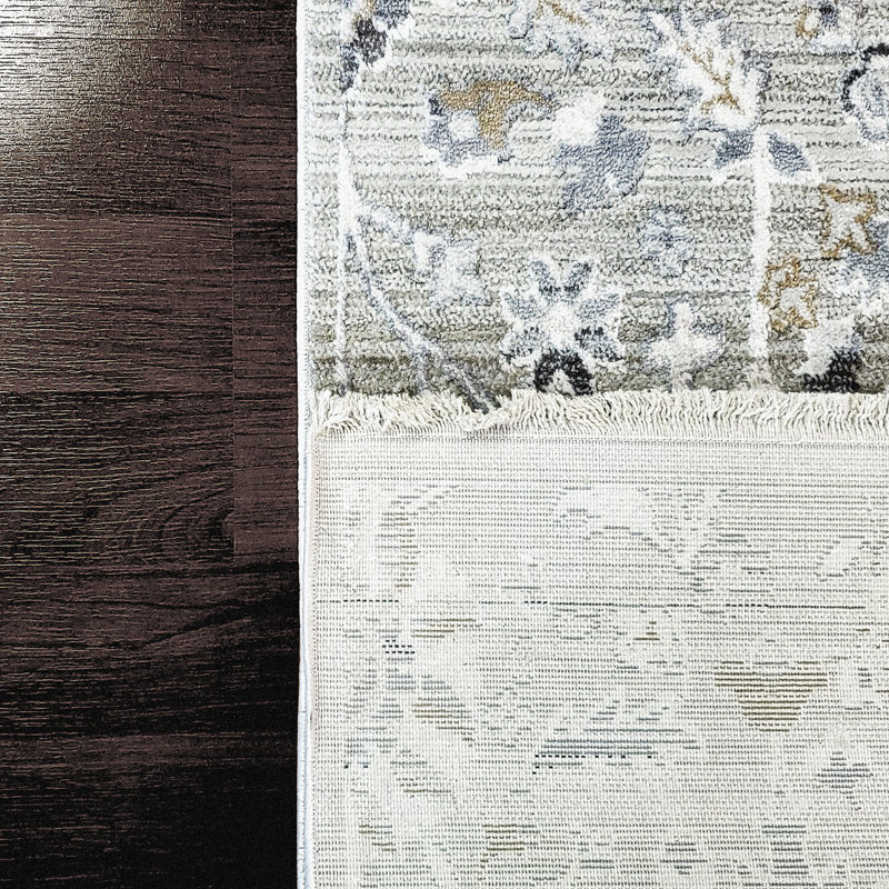 Floral Indoor Rug, Rectangle 5'3" x 7'7"