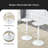 Carlaysia Swivel Upholstered Adjustable Height Counter Stool with Metal Frame-1557259623