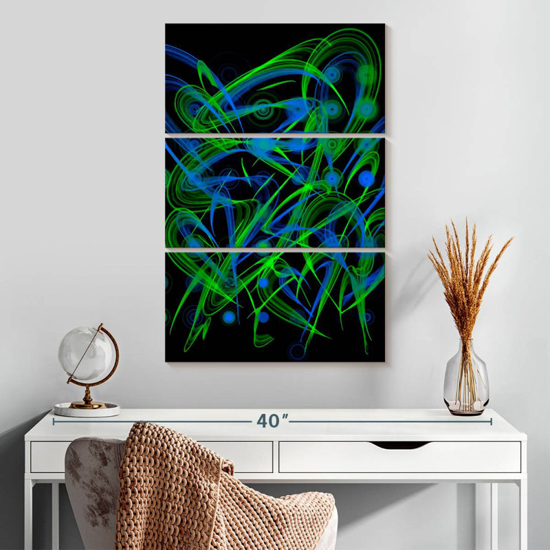 Avery Neon Peacocks, 32" H x 20" W