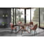 Tallin Walnut Round Solid Wood Base Dining Table