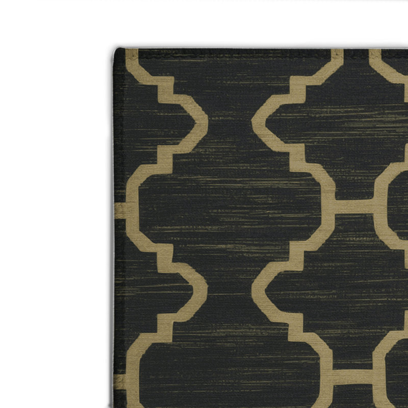 Tapis gris intérieur et extérieur Trellis, Rectangulaire 2 pi x 3 pi