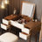High-quality Makeup Vanity set, Includes makeup stool,Very easy to assemble,Hidden mirror, can be used as a desk-48985849