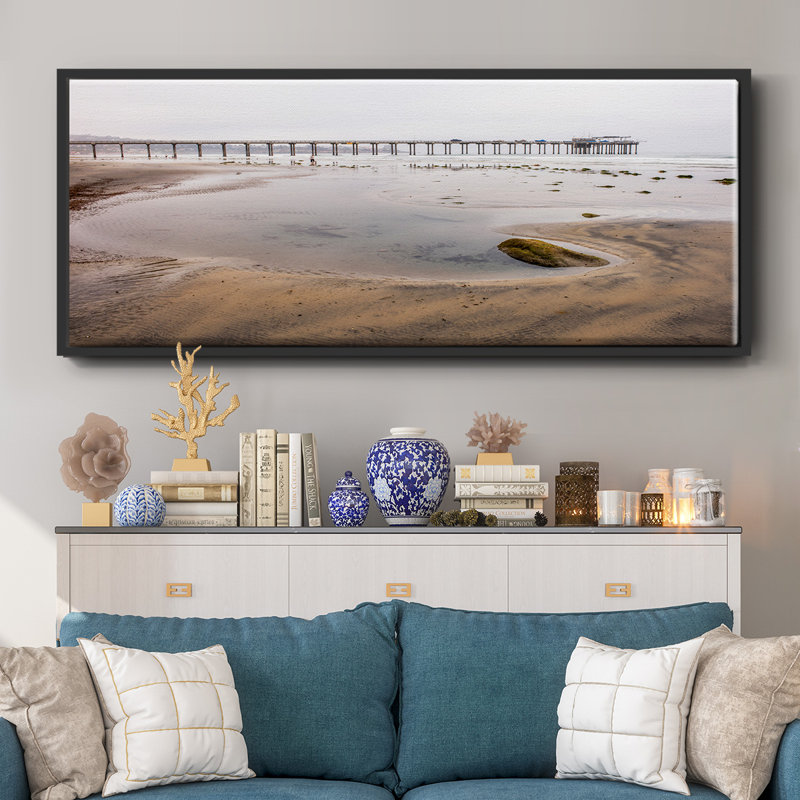 Scripps Pier- Framed Canvas