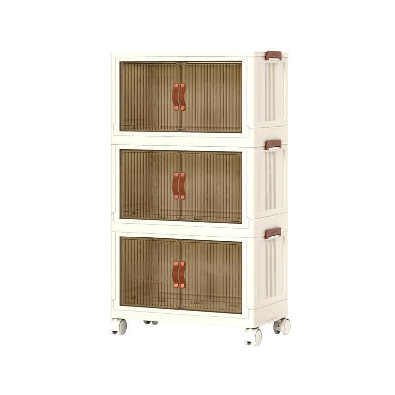 Bacs de rangement pliables avec roulettes 26QT