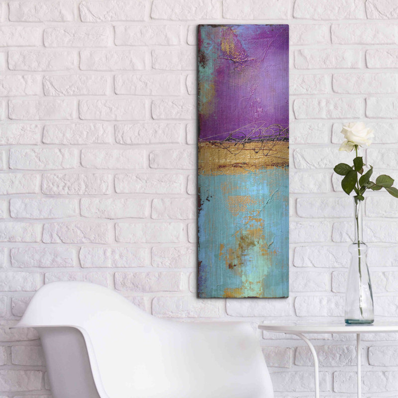Ivy Bronx «Jewel of the Nile I» par Erin Ashley, art mural en métal, H 36 po x l 12 po