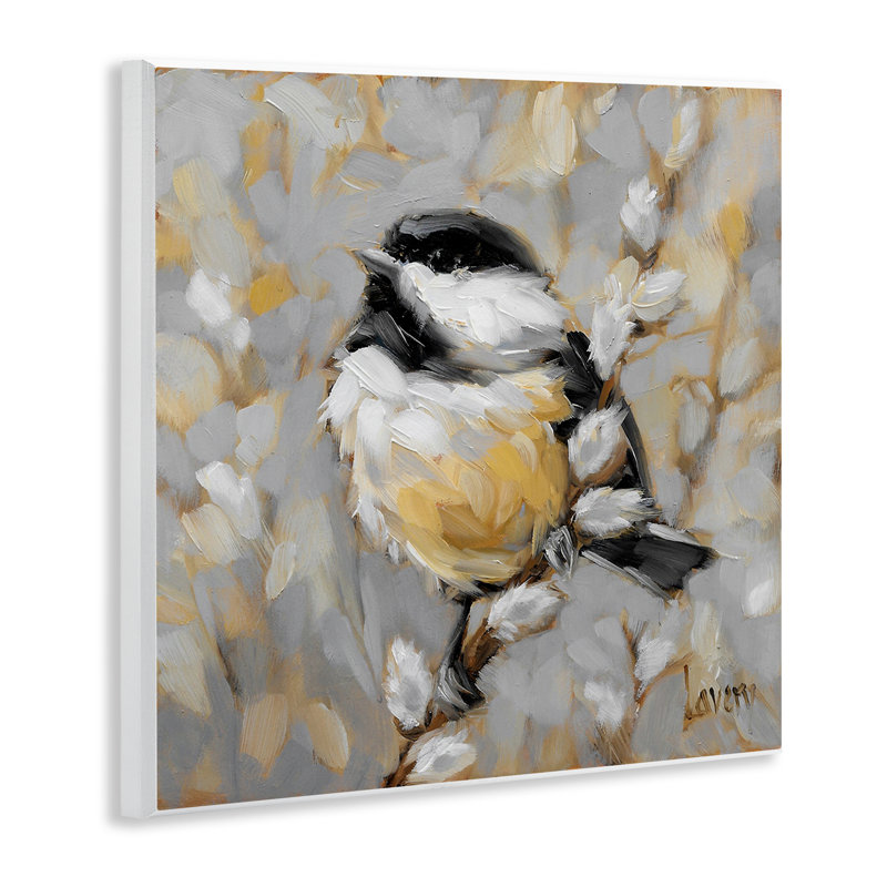 Art mural, oiseau, perché, saule, par Andrea Lavery