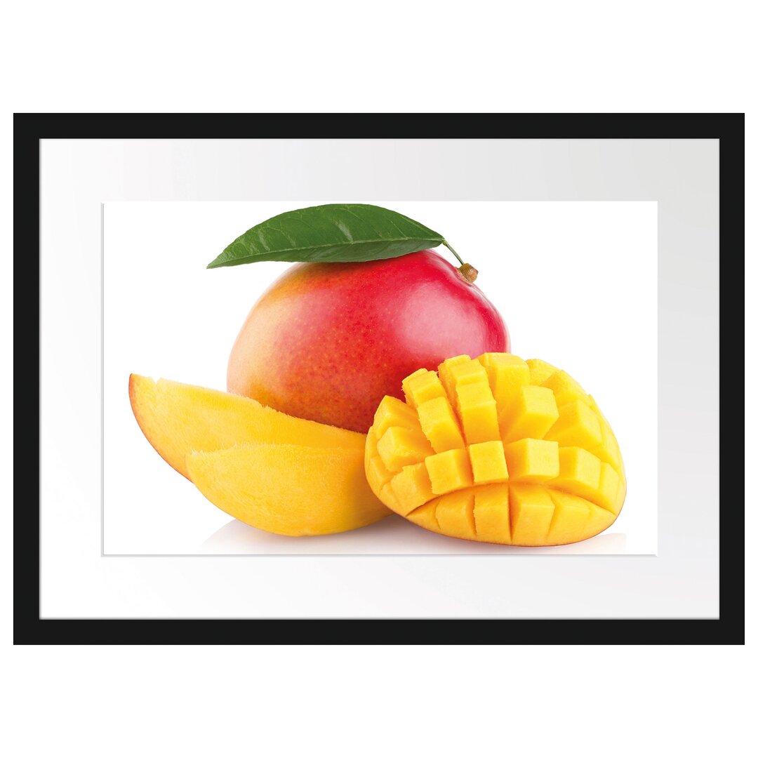 Gerahmter Fotodruck Sweet Sliced Mango