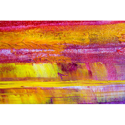 Abstract Painted Canvas - Wrapped Canvas Print