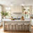1 - Light LED Unique/Statement Fabric Semi Flush Mount Ceiling Light