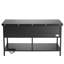 Table basse Lift Up, table basse rectangulaire de 39,4 po avec tiroirs de rangement, table basse avec station de charge et lumière USB et DEL, compartiments cachés et tablette ouverte pour le salon, la maison, le bureau, noir