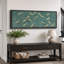 «Serene Sky Cranes In Flight On Teal», reproduction d'art sur toile encadrée-111375981-98042049