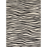 Hand-Knotted High-Quality Black and Beige Area Rug