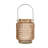 Aly Colorful Candle Holder Set Of 4, Cut Glass Jars With Iron Handles