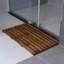 Tapis en bois de teck antidérapant Petties-537128553