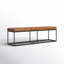Banc en cuir véritable Moldenhauer