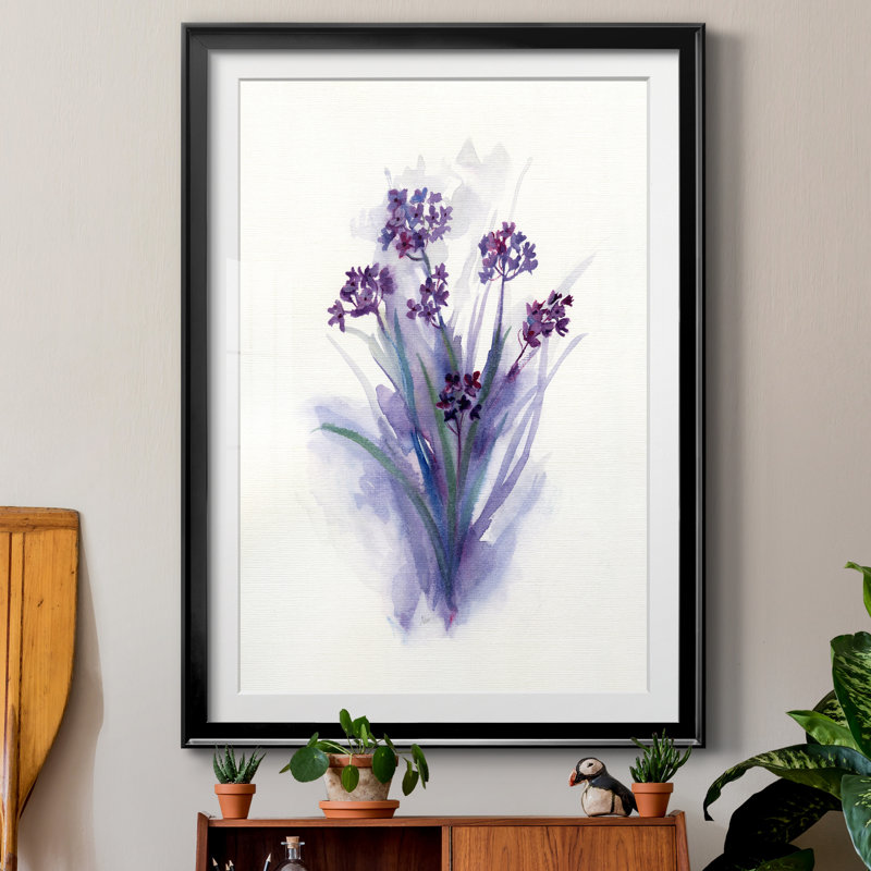 «Pretty in Purple II», reproduction d'art sur papier encadrée, H 30,5 po x l 42,5 po x P 1,5 po, Papier noir