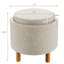 Repose-pieds rond de rangement de 17 po Wollstone-737146403