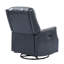 Fauteuil inclinable manuel pivotant en cuir véritable Elimelec-803786538