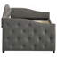 Lit de jour simple tapissier avec couchette Tremont Grey