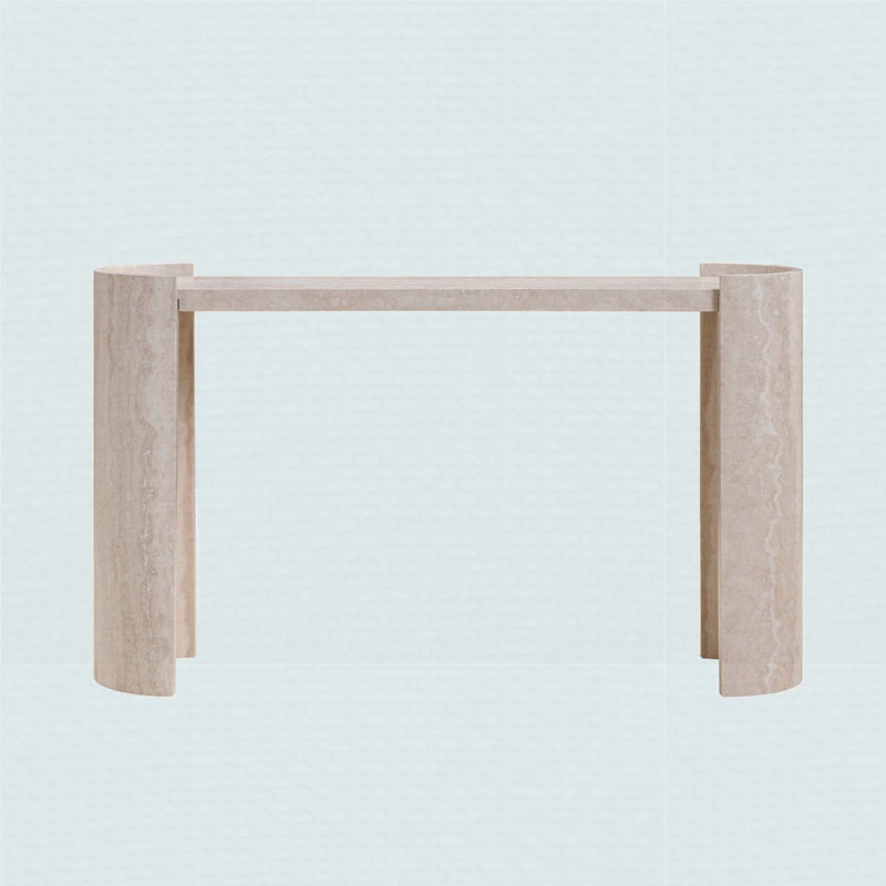 Table d'entrée 53,15 po en faux marbre MARS