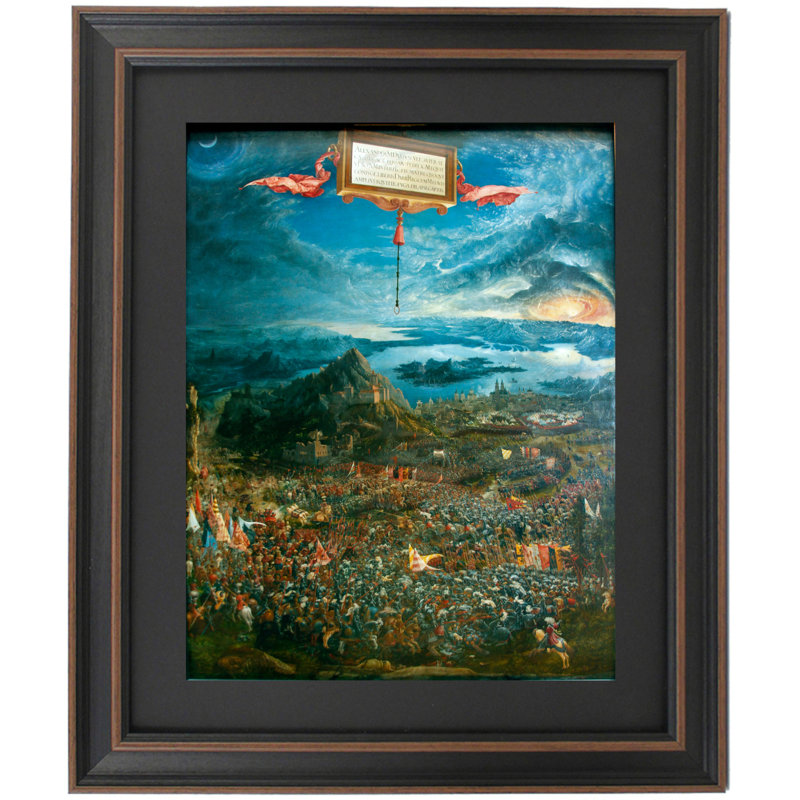 Bataille d'Issus par Albrecht AldaDorfer, H 36 po x l 29 po