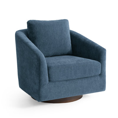 Fauteuil d'appoint pivotant en chenille Conway