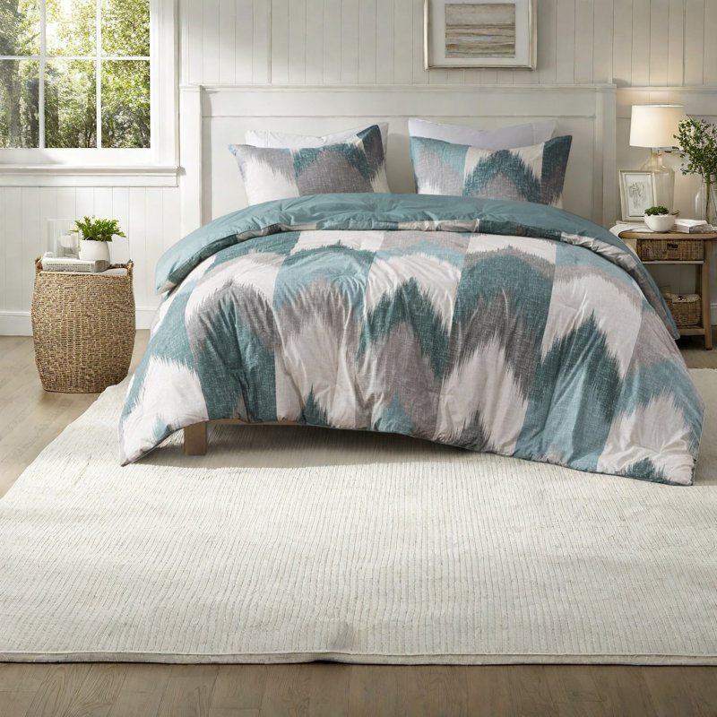 Ensembles de literie très grand / très grand californien moderne, édredon en coton avec rembourrage hypoallergénique pour l'élégance de la chambre à coucher