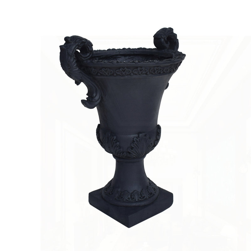 Outdoor Modern Planter, Black