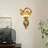 Stained Glass Wall Sconce With Ornate Resin Base