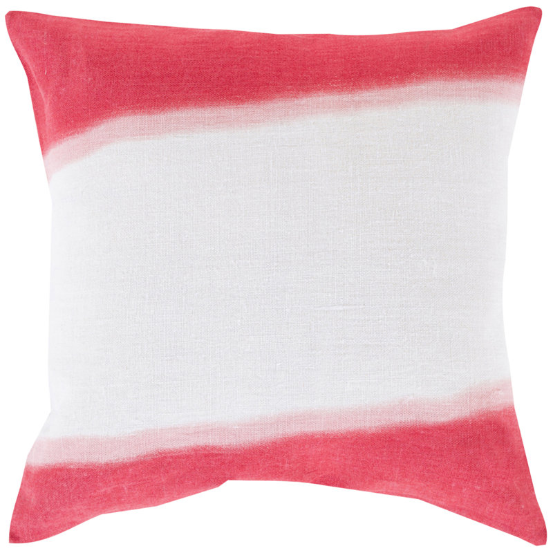 Double Dip Pillow Cover, 20" x 20", Bright Red