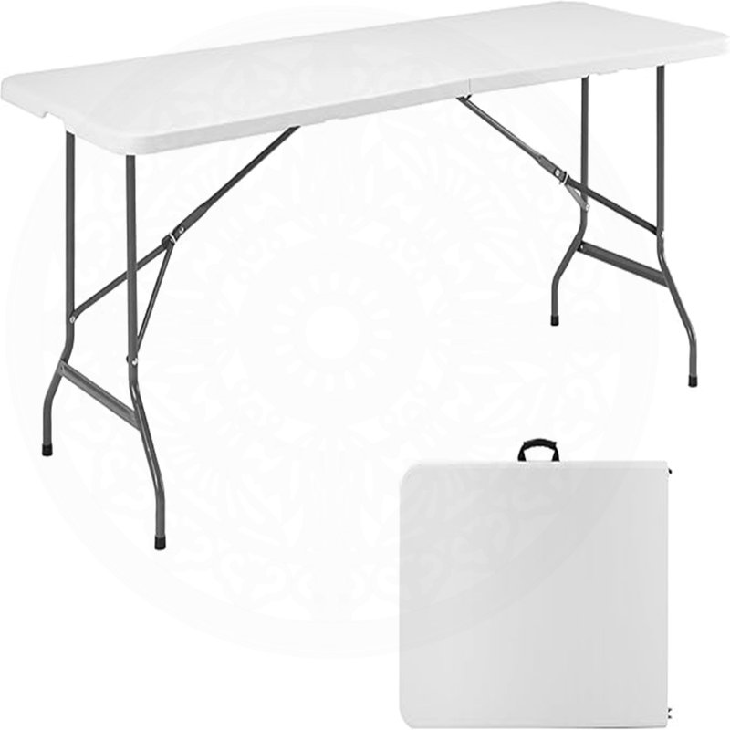 Portable Heavy-Duty Folding Table for Various Occasions and Easy Storage