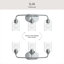 Ensemble de meuble-lavabo à 3 lumières en chrome poli avec abat-jour en verre transparent Ilia-127379909-130106832
