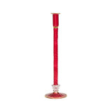 F2023 14'' H Glass Tabletop Candlestick