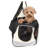 Pet Life Single Strap Over-The-Shoulder Navigation Hands Free Backpack and Front pack Pet Carrier