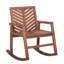 Chaise berçante d'extérieur en bois massif Harbison-1835770831