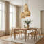Luminaire suspendu en rotin 1 lumière Nala, Coastal Boho - tissé à la main