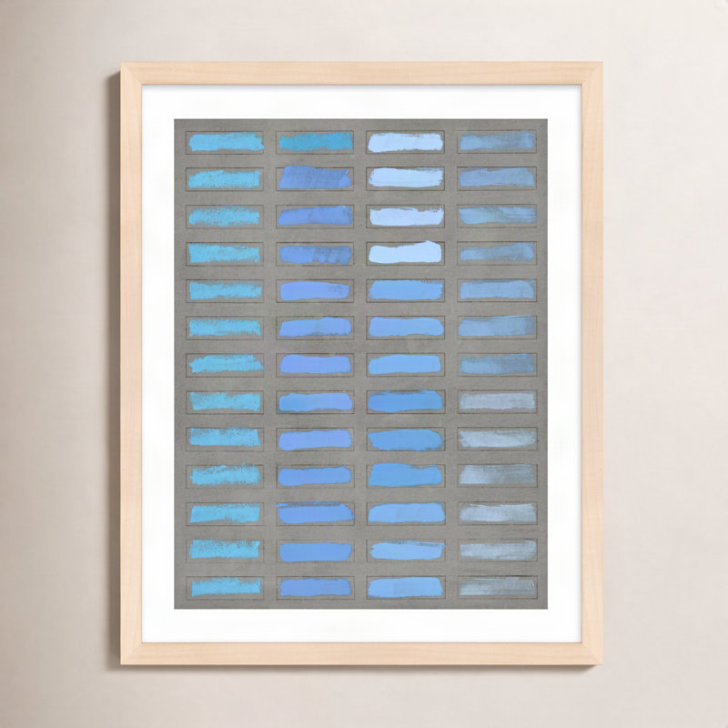 The Blues 1 Painting by Jacques Pilon, 30" H x 24" W x 1.25" D, Maple