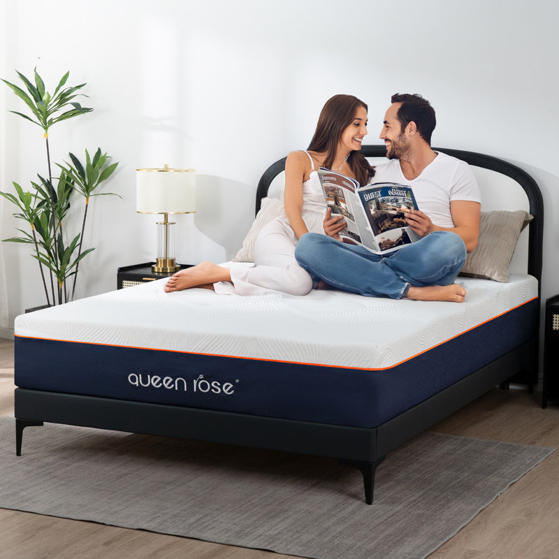 Matelas en mousse à mémoire de forme mi-ferme dans une boîte, Lit simple, 12"