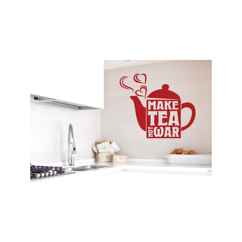Non-Wall Damaging Wall Decal, Dark Red, Large