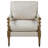 Wooden Accent Chair With Turned Legs