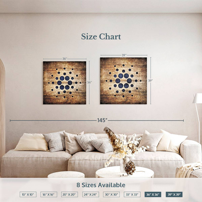 Kerner Cryptocurrency Cardano Logo I, 36" H x 36" W
