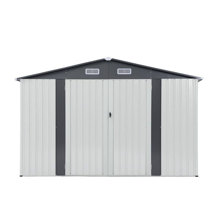 10 ft. W X 8 ft. D Metal Storage Shed
