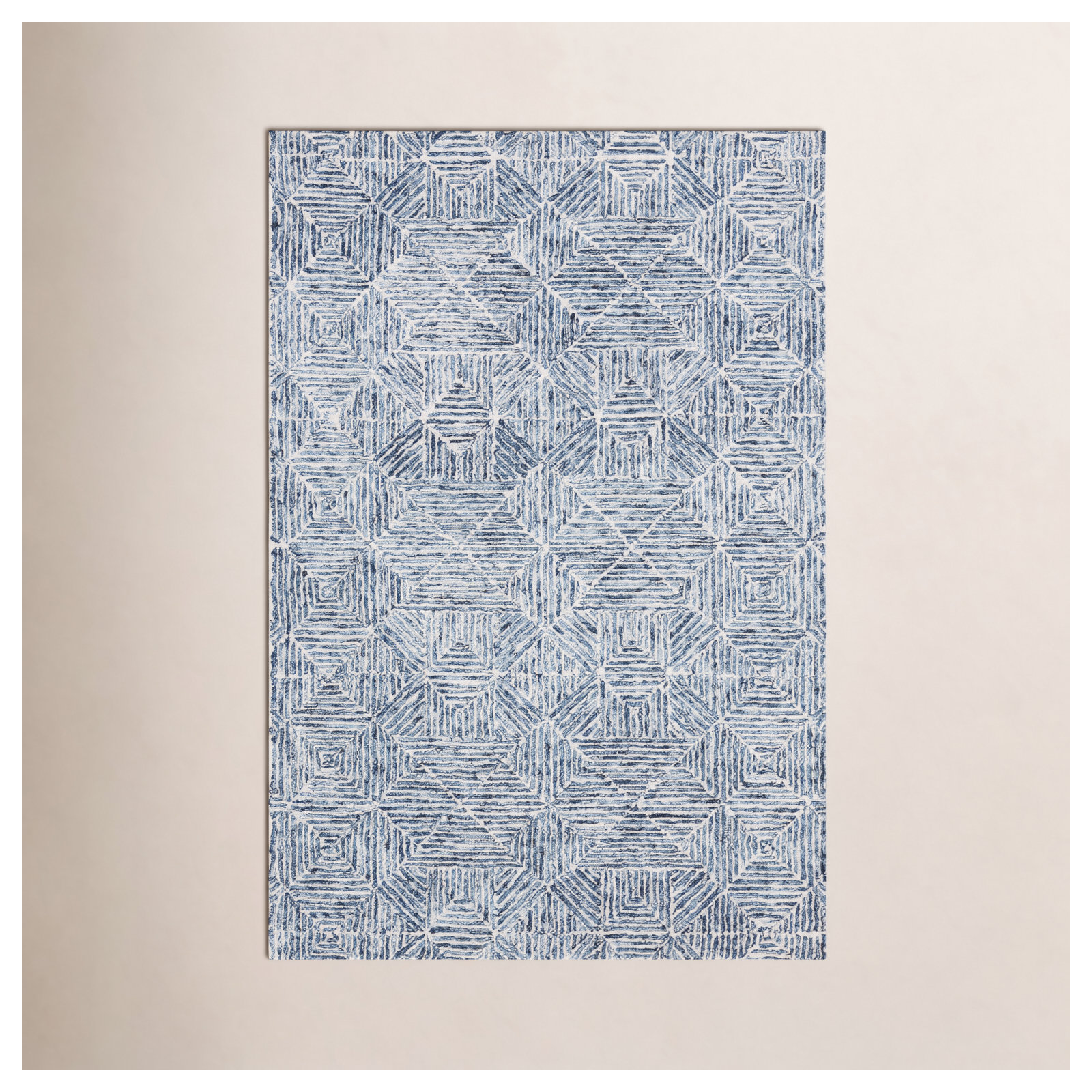 Linsly Handmade Rug, Rectangle 4' x 6'