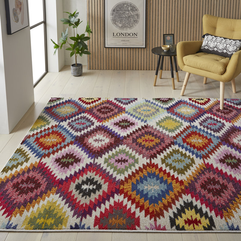 Geometric Area Rug, Rectangle 160 x 220cm