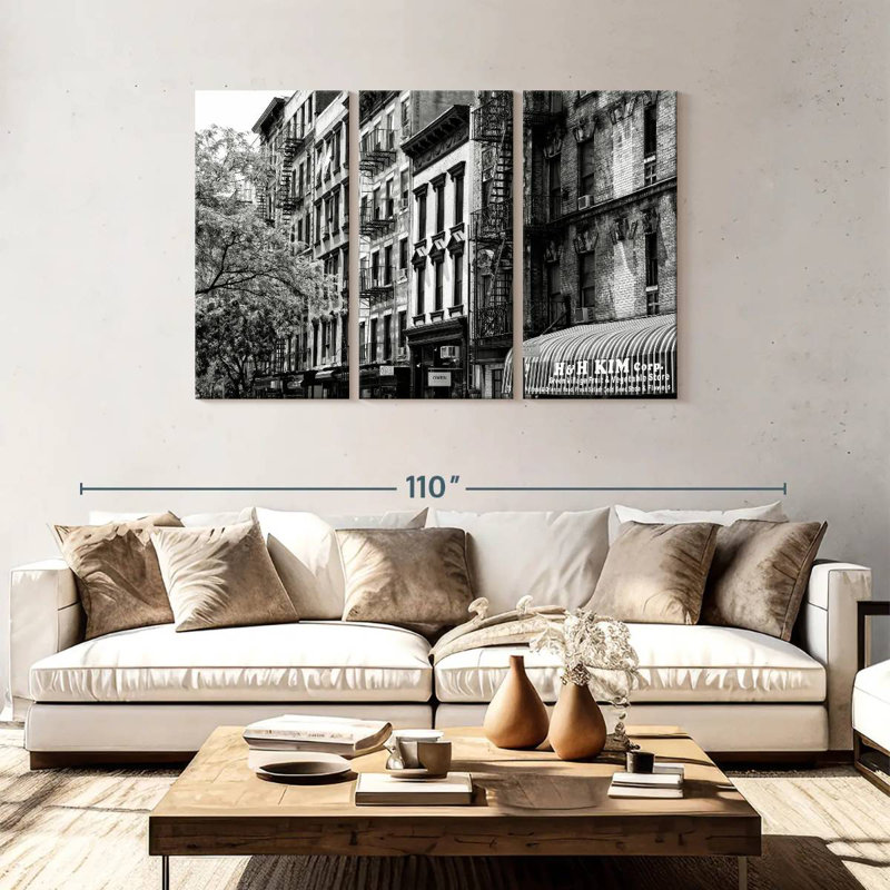 Lilie NYC Building Facades II, 48" H x 74" W