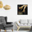 «Gold Shoes Speak», «Sparkly Shoe's Words», impression sur toile-71080179-71080187